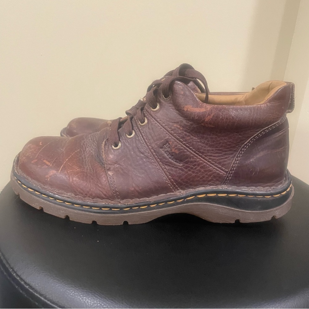 Dr. Martens Shoes Mens Size 10 Brown Leather Lace Up 11223 Air Cushion Sole